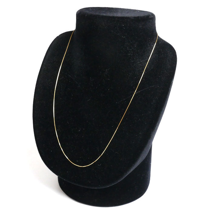 K18YG イエローゴールド ネックレス ベネチアン 1.3g ~45cm フリーチェーン レディース【中古】