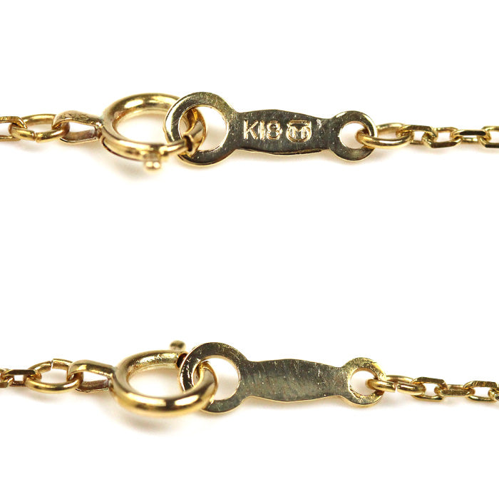 MIKIMOTO ミキモト K18YG イエローゴールド ネックレス 小豆 1.7g 40cm レディース【中古】