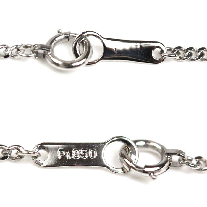 Pt850プラチナ ネックレス 喜平2面カット 4.3g 40cm レディース【中古】