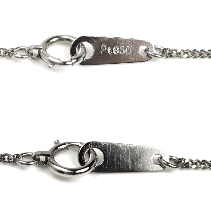 Pt850プラチナ ネックレス 喜平2面カット 3.0g 40cm レディース【中古】