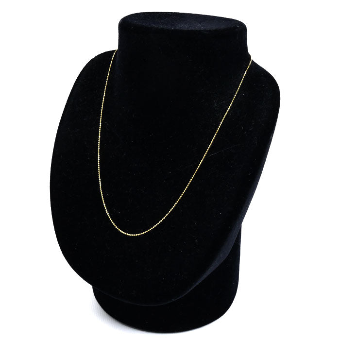 K18YG イエローゴールド ネックレス ボール 1.8g 40cm レディース【中古】