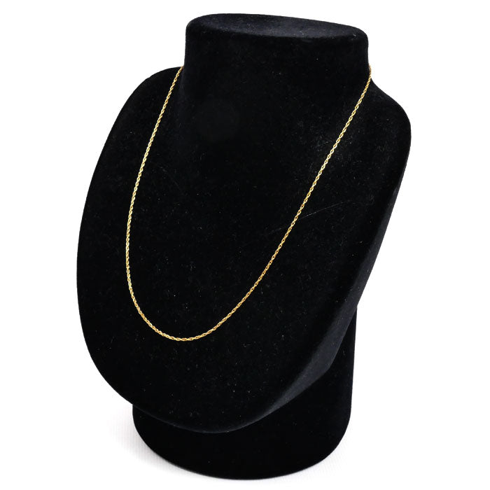 K18YG イエローゴールド ネックレス 2.1g 42cm ダブル小豆チェーン レディース【中古】