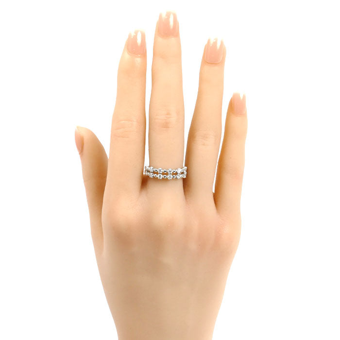 Vendome Aoyama ヴァンドーム青山 Pt950プラチナ リング・指輪 ダイヤモンド0.3ct 13号 4.3g レディース【中古】【美品】