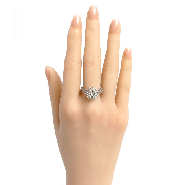 K18WG ホワイトゴールド リング・指輪 ダイヤモンド1.00ct 13.5号 3.2g レディース【中古】