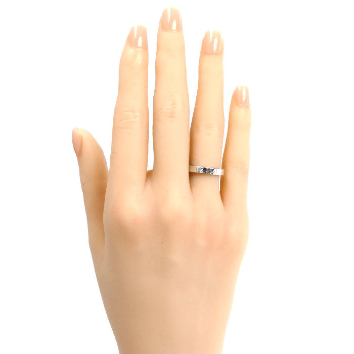 CARTIER カルティエ K18WG ホワイトゴールド ラニエール 1PD リング・指輪 ダイヤモンド 7号 47 5.6g レディース【中古】【美品】