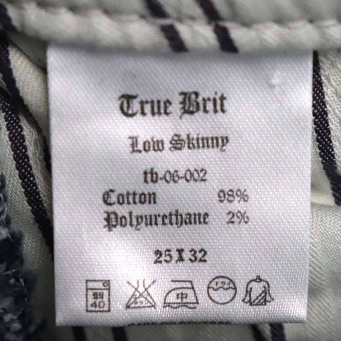 true bric インディゴ デニムパンツ ブルー TB-06-002
25 スキニー レディース【中古】【極美品】