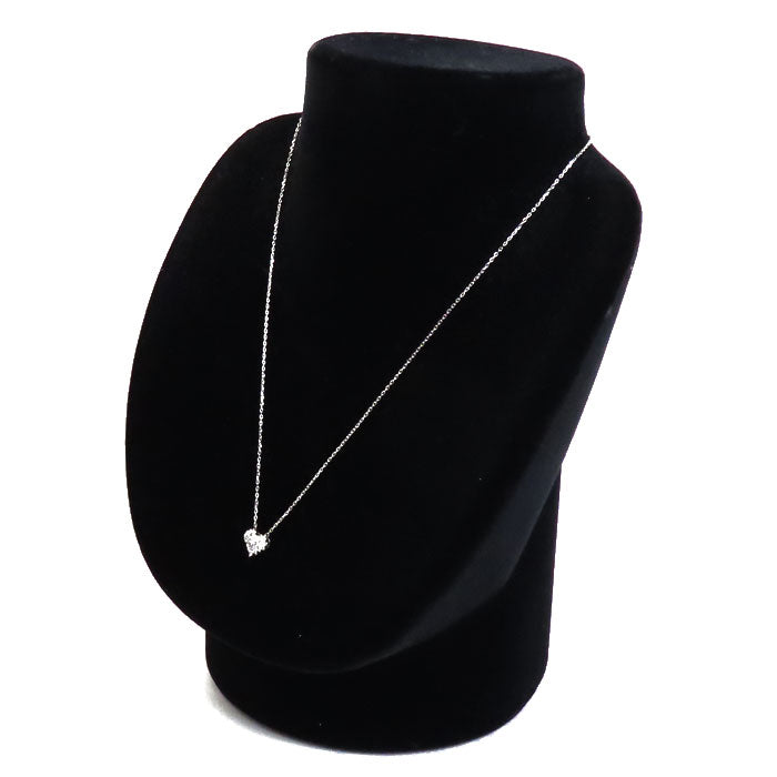 Vendome Aoyama ヴァンドーム青山 Pt950/850 ハート ダイヤ ネックレス ダイヤモンド0.30ct 2.5g 41cm レディース【中古】【美品】