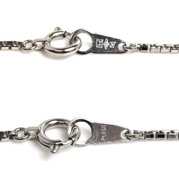 Pt850プラチナ ネックレス ベネチアン 6.3g 40cm レディース【中古】