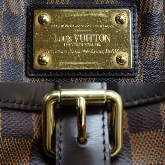 LOUIS VUITTON ルイ・ヴィトン ハムステッドMM ショルダーバッグ ダミエ ブラウン N51204 CA2172 レディース【中古】