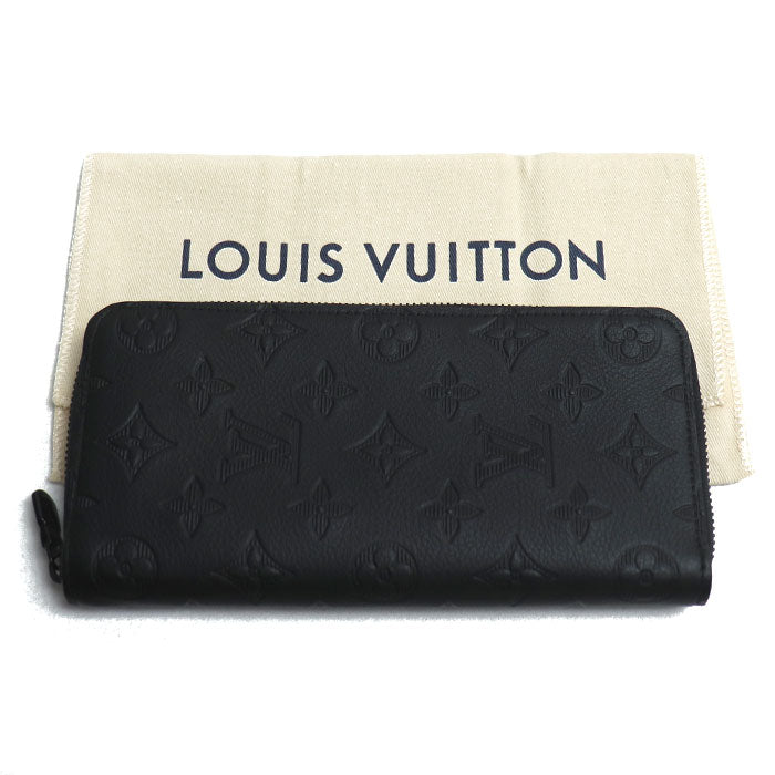 LOUIS VUITTON ルイ・ヴィトン ジッピーウォレットヴェルティカル 長財布 ラウンドファスナー モノグラムシャドウ ブラック M62902 ICチップ メンズ【未使用】【買取品】