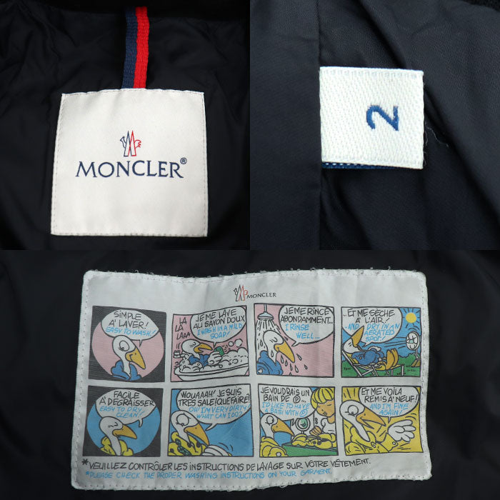 MONCLER モンクレール MONTGENEVRE ダウンジャケット ブラック E20914033805 SIZE 2 レディース【中古】