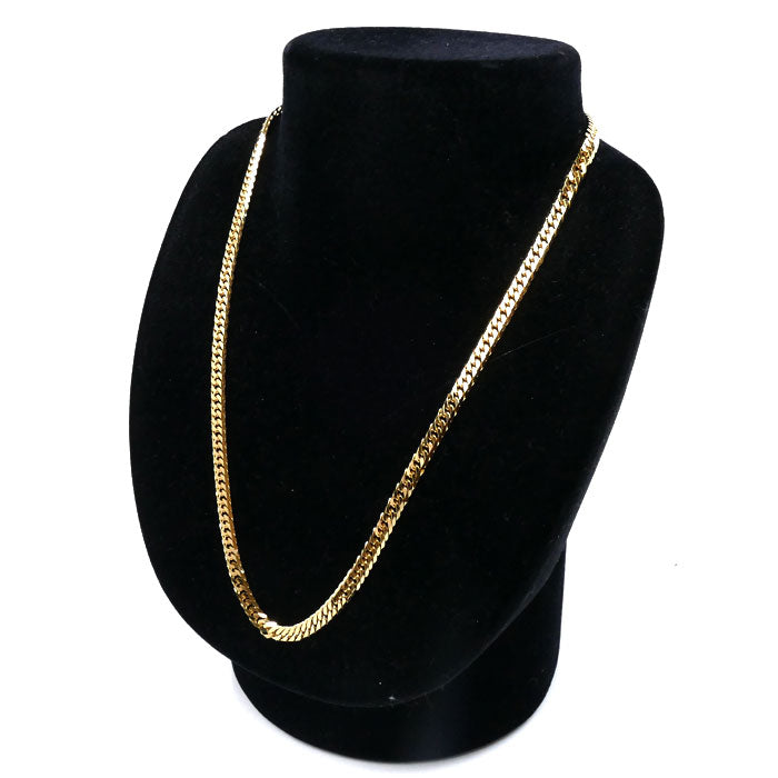 K18YG イエローゴールド ネックレス 喜平6面Wカット 28.0g 45cm ユニセックス【中古】