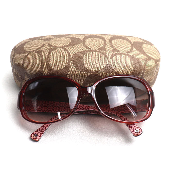 COACH コーチ サングラス ピンク LORI S477A レディース 56□15 130【中古】