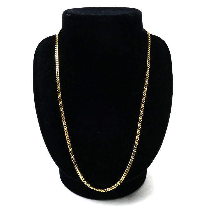 K18YG イエローゴールド ネックレス 喜平2面カット 20.1g 50cm メンズ【中古】