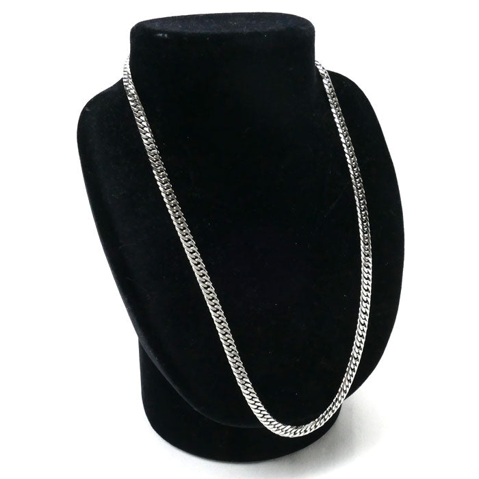 Pt850プラチナ ネックレス 喜平6面Wカット 51.0g 50cm メンズ【中古】