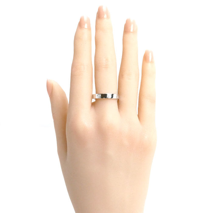 CARTIER カルティエ K18WG ホワイトゴールド ミニラブ リング・指輪 B4085156 16号 56 4.2g ユニセックス【中古】【美品】
