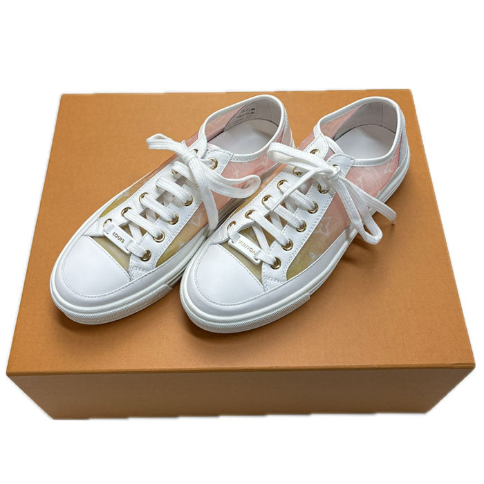 LOUIS VUITTON ルイ・ヴィトン ステラーライン スニーカー ホワイト ピンク LD0211
35 レディース【中古】【極美品】