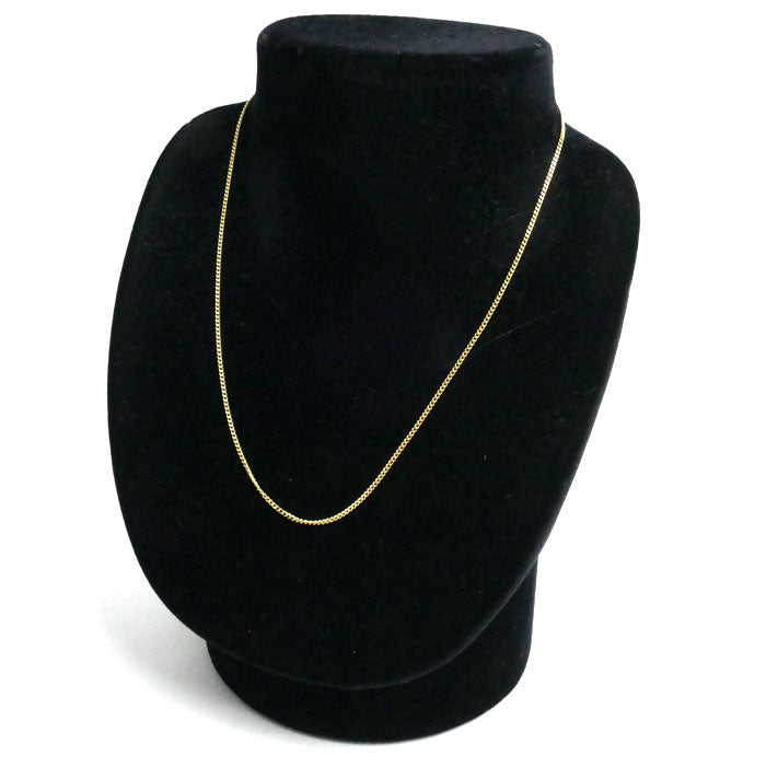 K18YG イエローゴールド ネックレス 喜平2面カット 2.7g 40cm レディース【中古】