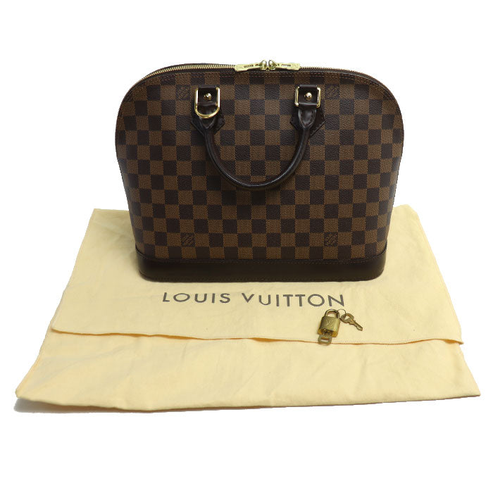 LOUIS VUITTON ルイ・ヴィトン アルマ ハンドバッグ ダミエ ブラウン エベヌ N51131 FL1058 レディース【中古】