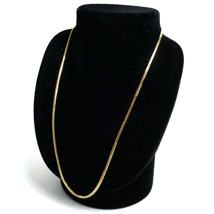 K18YG イエローゴールド ネックレス 喜平6面Wカット 10.1g 50cm レディース【中古】【美品】