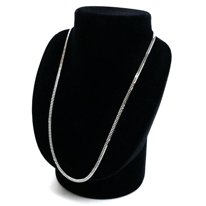 Pt850プラチナ ネックレス 喜平6面Wカット 20.3g 50cm メンズ【中古】