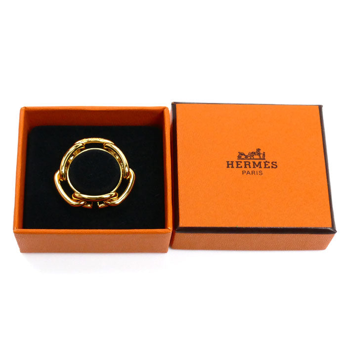 HERMES エルメス GP ルカデ シェーヌダンクル スカーフリング レディース【中古】【美品】