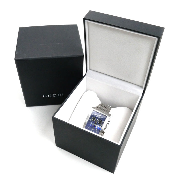 GUCCI グッチ Gメトロ クロノグラフ 腕時計 電池式 YA086318/8600M メンズ【中古】【美品】