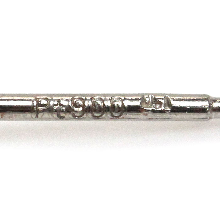 Pt900プラチナ ダイヤ ピアス ダイヤモンド0.1ct/0.1ct 0.3g レディース【中古】