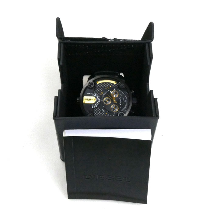 DIESEL ディーゼル ダブルタイム クロノ 腕時計 電池式 DZ-7286 メンズ【中古】