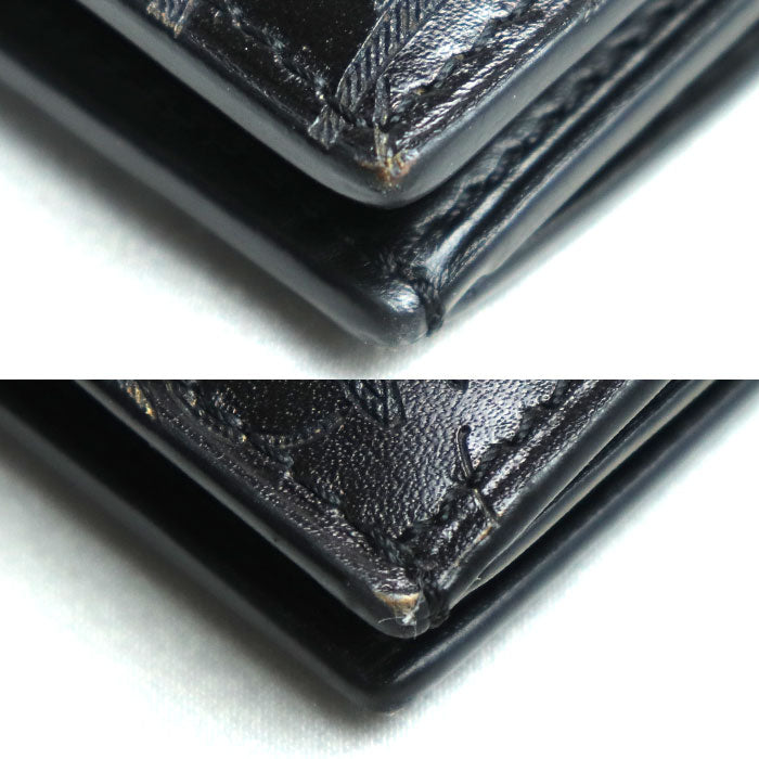 Berluti ベルルッティ エスパス スクリットレザー ウォレット 札入れ NERO GRIGIO ESPACE_NEO-JOUR-V2 小銭入なし メンズ【中古】