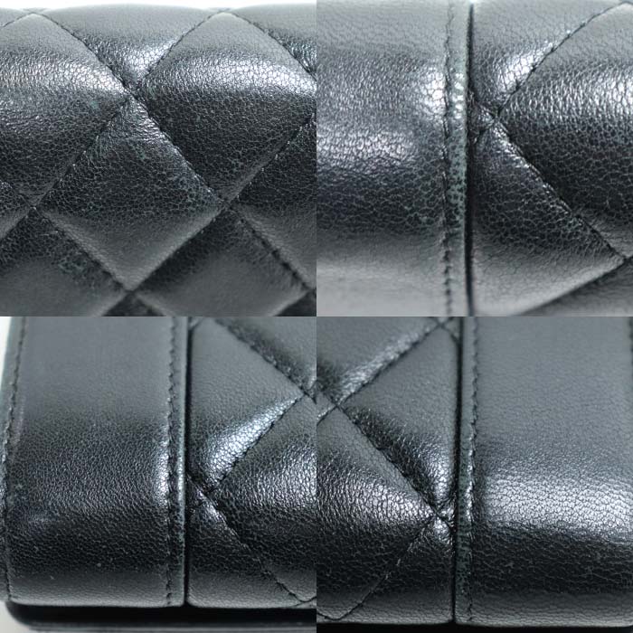 CHANEL シャネル マトラッセ マドモアゼル 長財布 ブラック A80971 レディース【中古】