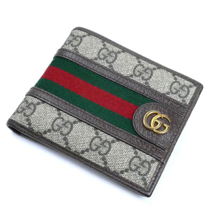 Gucci グッチ二つ折り財布〔オフィディア〕GGコイン ウォレット