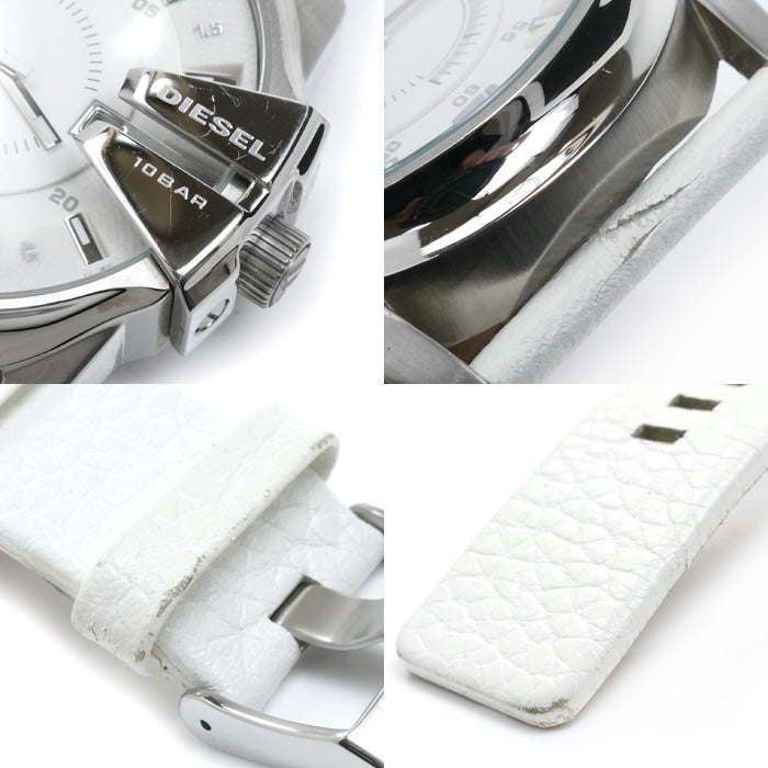 DIESEL ディーゼル 腕時計 電池式 ホワイト DZ-1405 メンズ【中古】