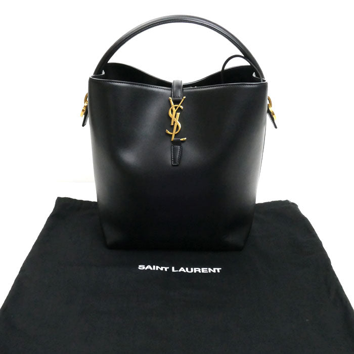 SAINT LAURENT PARIS サンローランパリ LE37 2Wayショルダーバッグ ブラック 7428282R20W1000【中古】【美品】