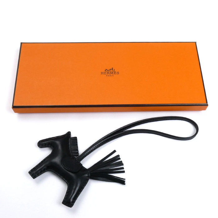 HERMES エルメス アニョーミロ(ラムスキン)×コットン バッグチャーム ロデオPM チャーム Z刻印(2021) レディース【中古】【極美品】