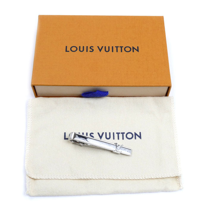 LOUIS VUITTON ルイ・ヴィトン メタル ネクタイピン LV イニシャル タイピン M61981 RM0241 メンズ【中古】【美品】