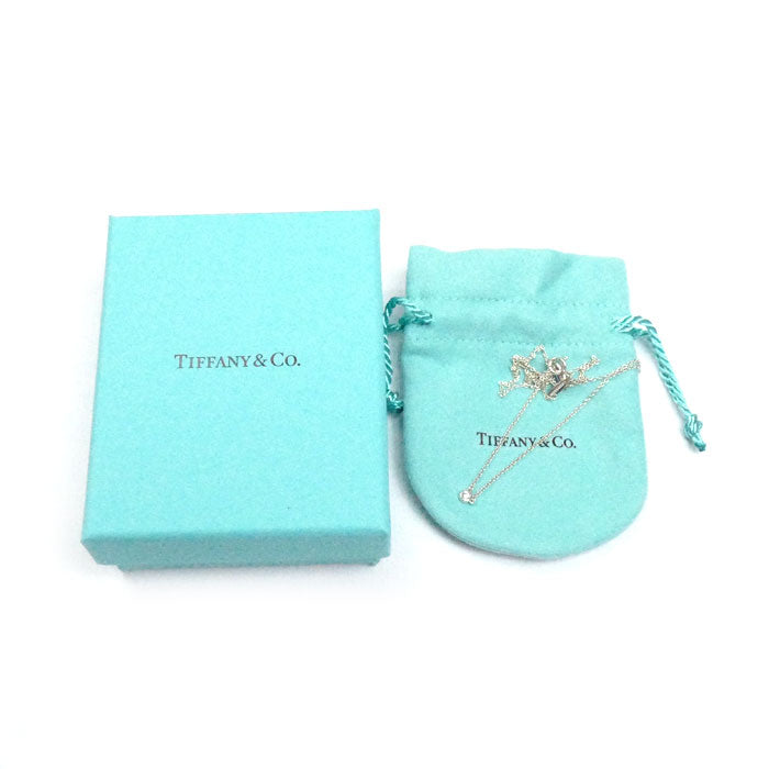 TIFFANY&Co. ティファニー シルバー925 バイザヤード ネックレス 60017891 ダイヤモンド 1.5g 42cm レディース【中古】