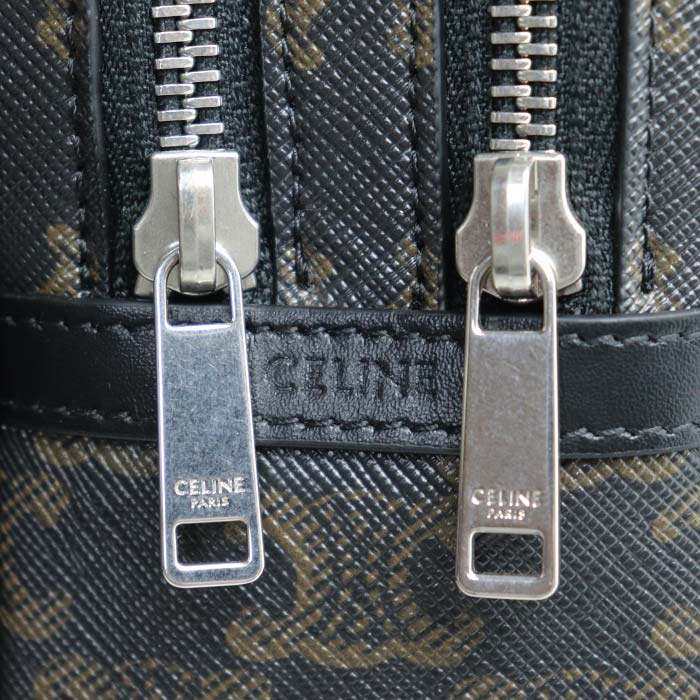 CELINE セリーヌ トリオンフ ベルトバッグ ボディバッグ 116162FWK.38SI メンズ【中古】【美品】