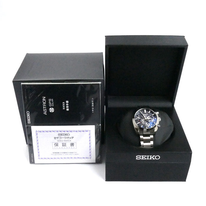 SEIKO セイコー ASTRON 腕時計 ソーラー SBXC021/5X53-0AJ0 GPS 電波 メンズ【中古】