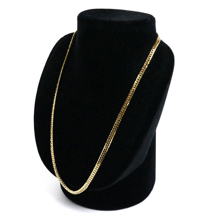 K18YG イエローゴールド ネックレス 喜平6面Wカット 31g 50cm メンズ【中古】