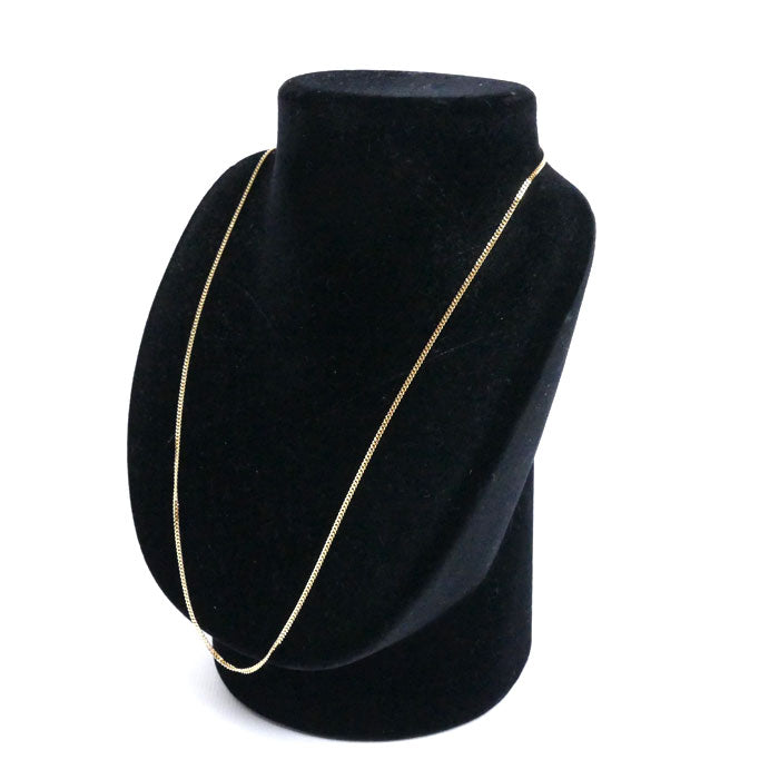 K18YG イエローゴールド ネックレス 喜平2面カット 5.0g 50cm レディース【中古】