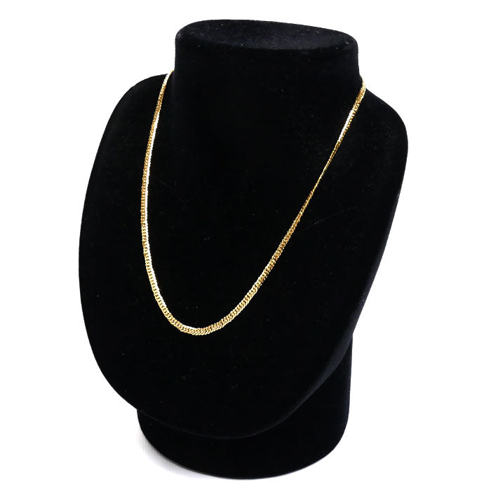 K18YG イエローゴールド ネックレス 喜平6面Wカット 10.7g 40cm【中古】