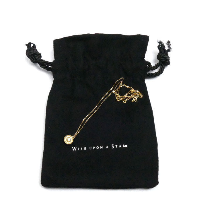 festaria K18YG イエローゴールド WISH UPON A STAR ネックレス ダイヤモンド0.06ct/0.06ct 1.4g 40cm レディース【中古】
