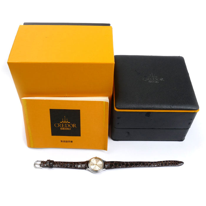 SEIKO セイコー CREDOR 腕時計 電池式 GSAS011/4J81-OA40 レディース【中古】