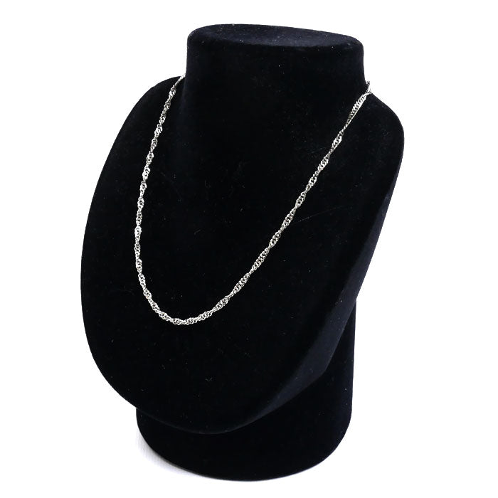 Pt850プラチナ ネックレス スクリュー 8.7g 40cm レディース【中古】