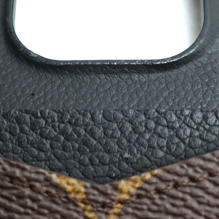 LOUIS VUITTON ルイ・ヴィトン IPHONEバンパー 15 PRO MAX iPhoneケース モノグラム ブラウン ブラック M82888 ME3273 メンズ レディース ユニセックス【中古】