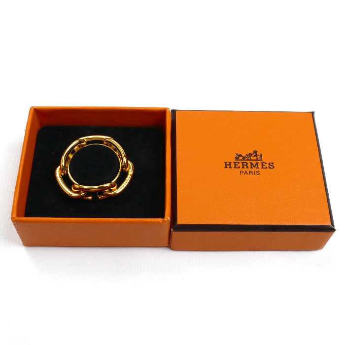 HERMES エルメス GP ルカデ シェーヌダンクル スカーフリング レディース【中古】【美品】