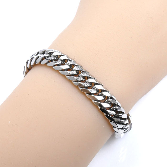 Pt850プラチナ ブレスレット 喜平6面Wカット 52.7g 20.5cm【中古】