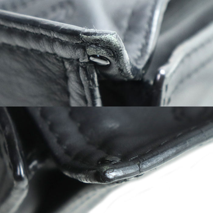 LOEWE ロエベ スタッズ付きショッパートート トートバッグ ブラック レディース【中古】