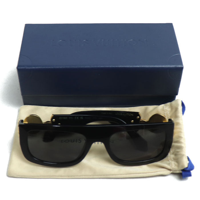 LOUIS VUITTON ルイ・ヴィトン モノグラム トリビュート サングラス ブラック Z2196E 93L 56□21 135 RZ1204 ユニセックス【中古】